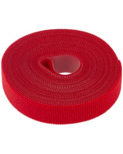Лента-липучка многоразовая 5 м х 20мм, красная (1 шт/уп) REXANT 07-7524 в Сергиевом Посаде Монтажные материалы Pintop.ru