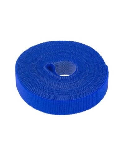 Лента-липучка многоразовая 5 м х 20мм, синяя (1 шт/уп) REXANT 07-7525 в Сергиевом Посаде Монтажные материалы Pintop.ru