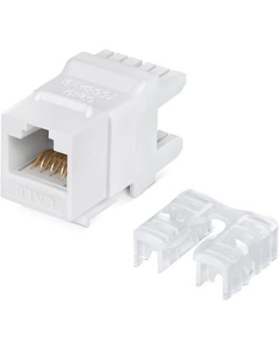 Модуль Keystone Jack RJ-45(8P8C), UTP неэкранированный, CAT 6, тип 180 градусов, белый REXANT PRO 02-0250 в Сергиевом Посаде Модули Keystone Pintop.ru