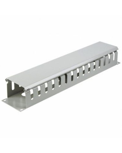 Органайзер кабельный горизонтальный с крышкой, 19, 2U, глубиной 72 мм, металл, RAL 7035 REXANT 04-2645 в Сергиевом Посаде Кабельные органайзеры Pintop.ru