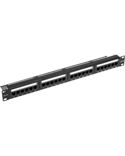 Панель коммутационная с кабельным органайзером 19, 1U, 24 порта, UTP, RJ-45, CAT 5e REXANT PRO (02-0031) в Сергиевом Посаде Аксессуары для стоек и шкафов Pintop.ru