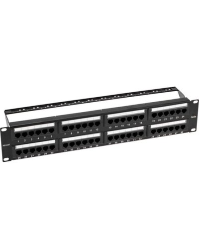 Панель коммутационная с кабельными органайзерами 19, 2U, 48 портов, UTP, RJ-45, CAT 5e REXANT PRO (02-0032) в Сергиевом Посаде Аксессуары для стоек и шкафов Pintop.ru
