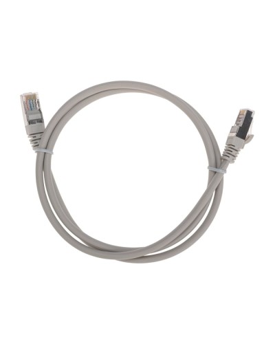 Патч-корд F/UTP, CAT 5e, RJ45-RJ45, 26AWG, LSZH, серый, 1м REXANT 02-0110-1 в Сергиевом Посаде Патчкорды (медные) Pintop.ru