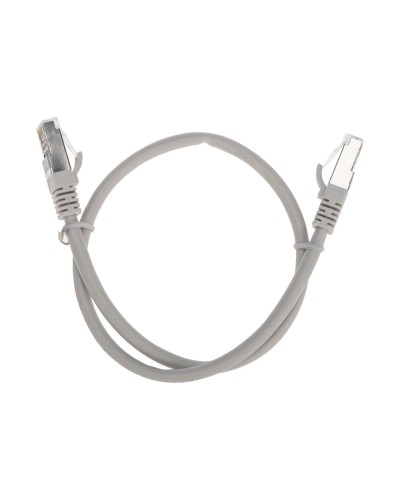 Патч-корд S/FTP, CAT 6A (10G), RJ45-RJ45, 28AWG, LSZH, серый, 0,5м REXANT 02-0390-05 в Сергиевом Посаде Патчкорды (медные) Pintop.ru