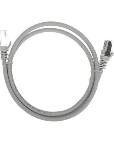 Патч-корд S/FTP, CAT 6A (10G), RJ45-RJ45, 28AWG, LSZH, серый, 1м REXANT 02-0390-1 в Сергиевом Посаде Патчкорды (медные) Pintop.ru