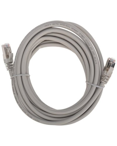 Патч-корд S/FTP, CAT 6A (10G), RJ45-RJ45, 28AWG, LSZH, серый, 5м REXANT 02-0390-5 в Сергиевом Посаде Патчкорды (медные) Pintop.ru