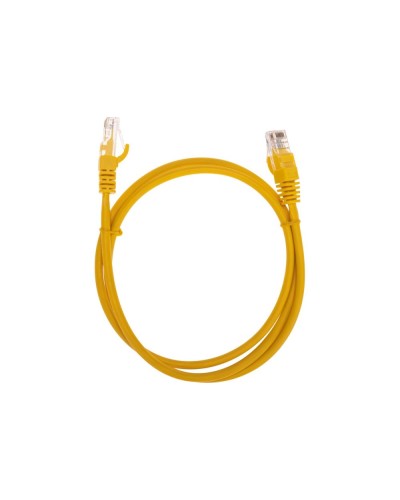Патч-корд U/UTP, CAT 5e, RJ45-RJ45, 26AWG, LSZH, желтый, 1м REXANT 02-0105-1 в Сергиевом Посаде Патчкорды (медные) Pintop.ru