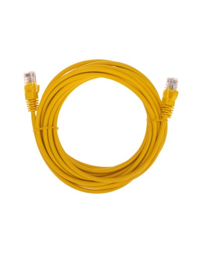 Патч-корд U/UTP, CAT 5e, RJ45-RJ45, 26AWG, LSZH, желтый, 5м REXANT 02-0105-5 в Сергиевом Посаде Патчкорды (медные) Pintop.ru