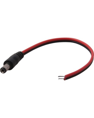 Разъем питания DC штекер 2,5х5,5мм с проводом 20 см REXANT 14-0324 в Сергиевом Посаде Коннекторы и разъемы Pintop.ru