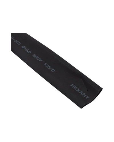 Термоусаживаемая трубка 15.0 / 7.5 мм черная (100 м/бухта) REXANT (49-1506) в Сергиевом Посаде Монтажные материалы Pintop.ru