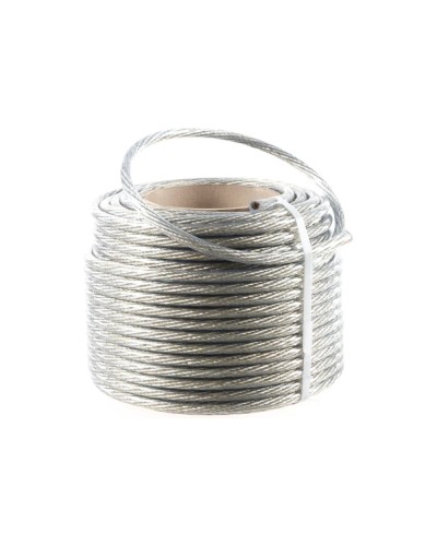 Трос стальной в ПВХ изоляции d=10.0 мм, катушка 50 метров REXANT (09-5300) в Сергиевом Посаде Крепежные изделия Pintop.ru