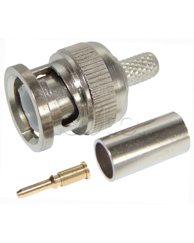 Разъем штекер BNC RG-58 обжим (01-001A) (100шт/уп) REXANT 05-3001 в Сергиевом Посаде Коннекторы Pintop.ru