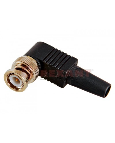 Разъем штекер BNC под винт с колпачком угловой (02-002) (50шт/уп) REXANT 05-3072 в Сергиевом Посаде Коннекторы Pintop.ru