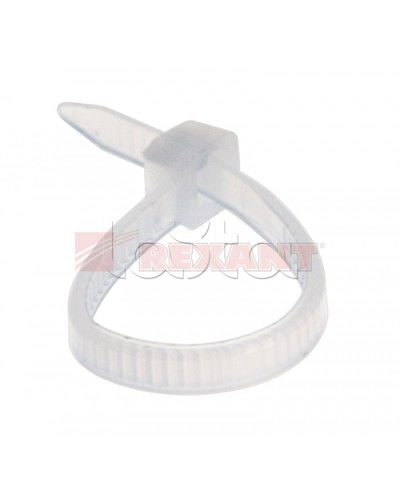 Хомут-стяжка нейлоновый 2.5х80 мм белый (100шт/уп) REXANT 07-0080 в Сергиевом Посаде Стяжки-хомуты Pintop.ru