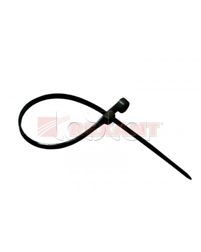 Хомут-стяжка нейлоновый под винт 2.5х100 мм чёрный (100шт/уп) REXANT 07-0105 в Сергиевом Посаде Стяжки-хомуты Pintop.ru