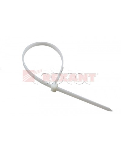 Хомут-стяжка нейлоновый, многоразовый 3х100 мм СКМ-100 белый (100шт/уп) REXANT 07-0109 в Сергиевом Посаде Стяжки-хомуты Pintop.ru