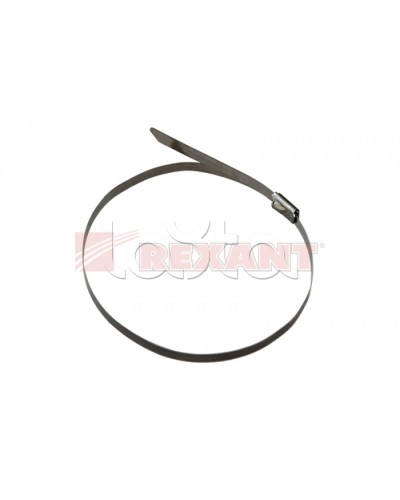 Хомут-стяжка металлический 4.6х200 мм (50шт/уп) REXANT 07-0208 в Сергиевом Посаде Стяжки-хомуты Pintop.ru