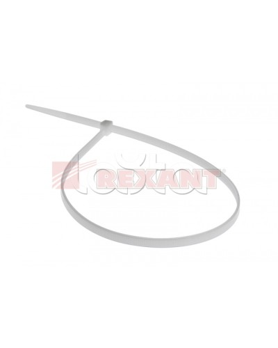 Хомут-стяжка нейлоновый 5х500 мм белый (100шт/уп) REXANT 07-0500 в Сергиевом Посаде Стяжки-хомуты Pintop.ru