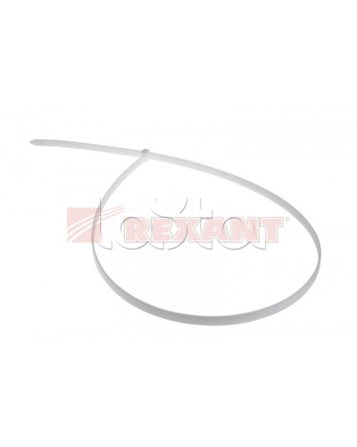 Хомут-стяжка нейлоновый 9х700 мм белый (100шт/уп) REXANT 07-0700-9 в Сергиевом Посаде Стяжки-хомуты Pintop.ru