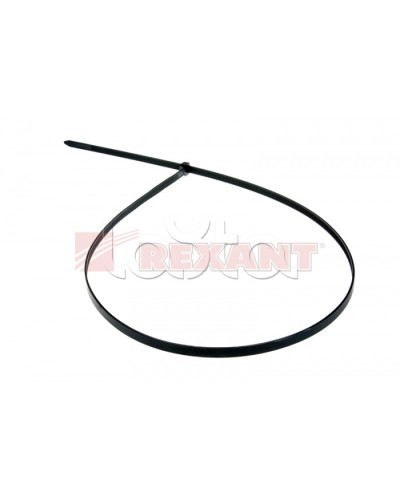 Хомут-стяжка нейлоновый 9х900 мм чёрный (100шт/уп) REXANT 07-0901 в Сергиевом Посаде Стяжки-хомуты Pintop.ru