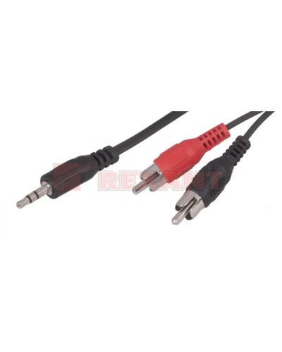 Шнур 3.5 мм стерео штекер - 2 RCA 1.5 м (10шт/уп) REXANT 17-4202 в Сергиевом Посаде Коннекторы Pintop.ru