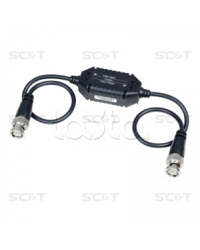 Изолятор коаксиального кабеля (AHD/CVI/TVI) для защиты от искажений по земле SC&T GL001HDP в Сергиевом Посаде Видеоусилители, Модуляторы, Делители Pintop.ru