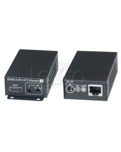 Комплект для передачи HDMI сигнала с ИК повторителем по одному кабелю витой пары SC&T HE02EI в Сергиевом Посаде Видеоусилители, Модуляторы, Делители Pintop.ru