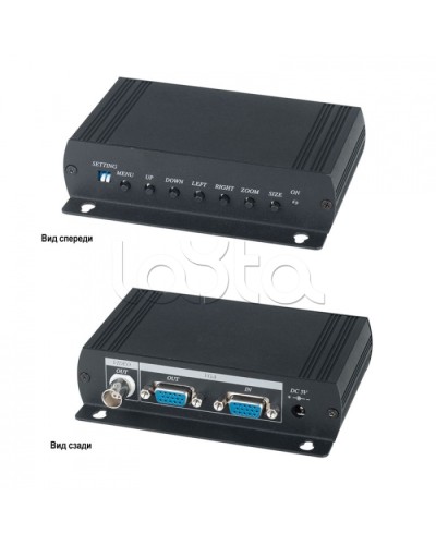 Преобразователь VGA- видеосигнала в аналоговый видеосигнал SC&T VC01 в Сергиевом Посаде Видеоусилители, Модуляторы, Делители Pintop.ru
