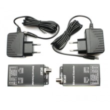 Комплект удлинителей Ethernet по коаксиальному кабелю до 1000м SC&T IP09CK