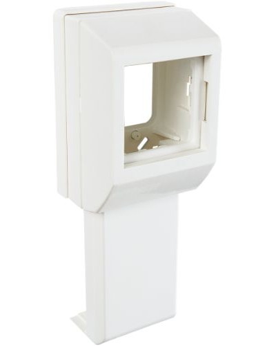 Суппорт с рамкой на 1 пост (45х45) вдоль профиля универсальный SPL 020007S в Сергиевом Посаде Аксессуары для кабель-канала Pintop.ru