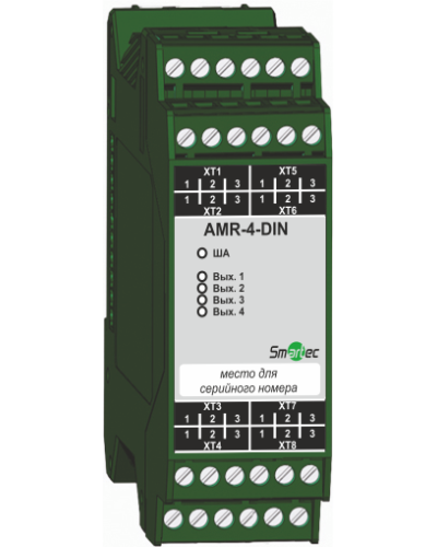 Адресный модуль Smartec AMR-4-DIN в Сергиевом Посаде Адресная система охранно-пожарной радиоканальной сигнализации Smartec Pintop.ru