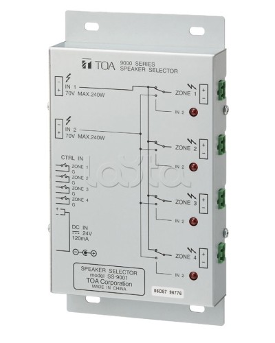 Селектор внешний TOA SS-9001 в Сергиевом Посаде Системы оповещения и трансляции TOA Pintop.ru
