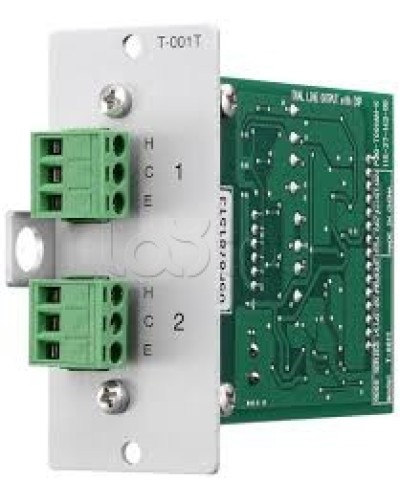 Модуль выходной 2-mic/line с DSP-процессором TOA T-001T в Сергиевом Посаде Системы оповещения и трансляции TOA Pintop.ru