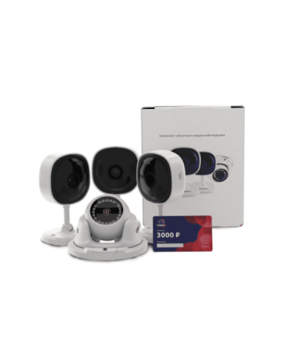 Комплект облачного видеонаблюдения TRASSIR 4TR1Cloud3000 в Сергиевом Посаде IP-камеры Pintop.ru