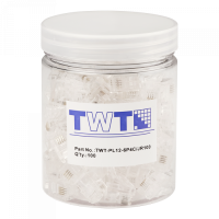 Коннектор RJ12 д/кабеля 4-ех контактный, 100 шт. в банке TWT-PL12-6P4C/JR100