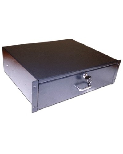 Ящик выдвижной 19, с замком, 2U, черный TWT TWT-CB-DRW-2U в Сергиевом Посаде Аксессуары для стоек и шкафов Pintop.ru