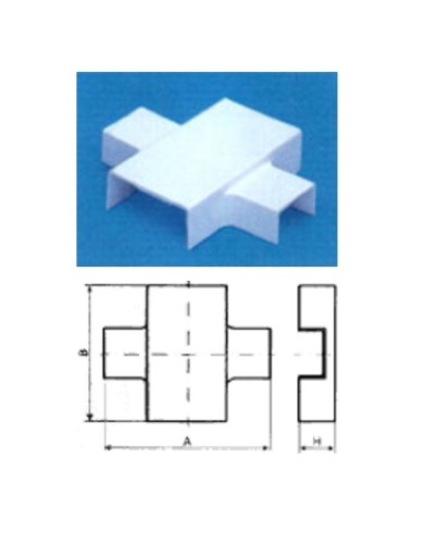 Х-переходник 60х22 на 39х18 TWT TWT-CT60/39-XT-WH в Сергиевом Посаде Аксессуары для кабель-канала Pintop.ru