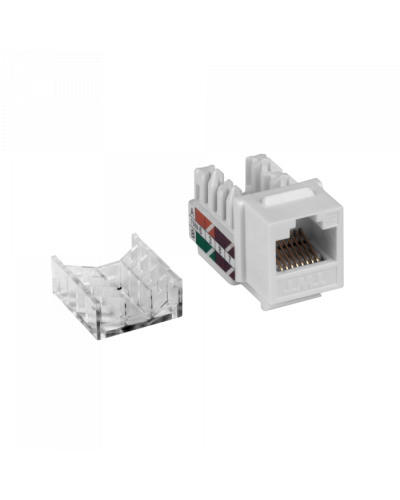 Модуль Keystone RJ45, Cat.5E, UTP, 90 градусов, белый TWT (TWT-OK45UTP/5E-WH) в Сергиевом Посаде Коннекторы и разъемы Pintop.ru