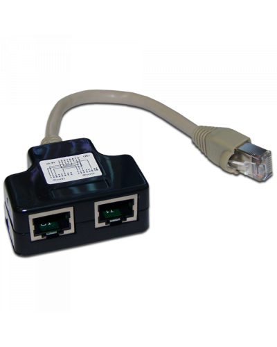 Y-адаптер, 2 компьютерных порта, экранированный TWT (TWT-Y-E2-E2-S) в Сергиевом Посаде Проходные адаптеры RJ-45 и разветвители Pintop.ru