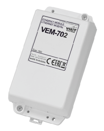 Ethernet-модуль Vizit VEМ-702 в Сергиевом Посаде Аксессуары для многоабонентных систем Pintop.ru