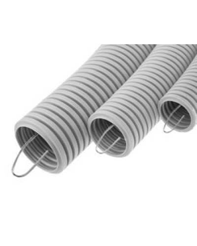 Труба HFFR гофрир. легкая, с зондом, без галогена, ПЛЛ 50мм Экопласт 20150HFR-W в Сергиевом Посаде Труба гофрированная Pintop.ru