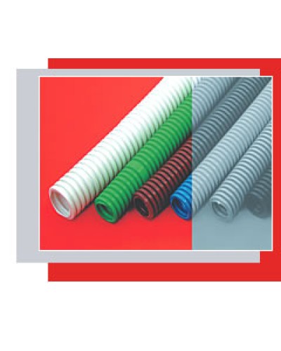 Труба гофрированная ПНД тяжелая диам 25 мм, с зондом, без галогена Экопласт 21125HF в Сергиевом Посаде Труба гофрированная Pintop.ru