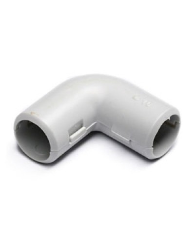 Угол 90° (из двух частей) для труб D16 мм, без галогена Экопласт 41216HF в Сергиевом Посаде Повороты, муфты, тройники Pintop.ru