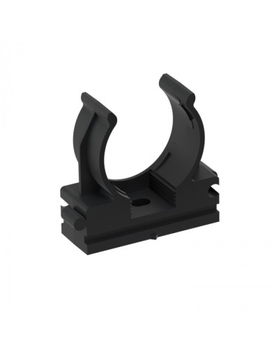 CFQ25 Держатель (клипса) для труб, для монтажного пистолета D25мм, цвет чёрный (50шт) Экопласт (41525BL) в Сергиевом Посаде Держатели, клипсы, скобы Pintop.ru