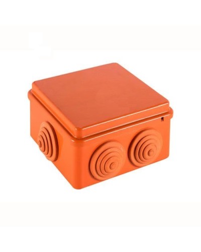 JBS100 Коробка огн. E110, о/п 100х100х55мм, без галогена, 6 вых., IP55, 10P, (0,15-2,5 мм2), цвет оранж. Экопласт (43427HF) в Сергиевом Посаде Распределительные коробки Pintop.ru