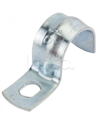 Скоба оцинкованная однолапковая для трубы D16 мм (100 шт/уп) Экопласт 43716 в Сергиевом Посаде Крепежные изделия Pintop.ru