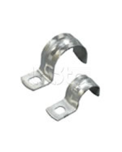 Скоба оцинкованная с одним отверстием для трубы D25мм, м.о. 8,5-6,0мм (1уп=100шт) Экопласт (43725P) в Сергиевом Посаде Держатели, клипсы, скобы Pintop.ru