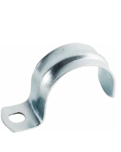 Скоба оцинк. с одним отверстием, для трубы D32мм (100 шт/уп) Экопласт (43732) - Скоба оцинкованная с одним отверстием, для трубы D32мм Экопласт в Сергиевом Посаде Держатели, клипсы, скобы Pintop.ru