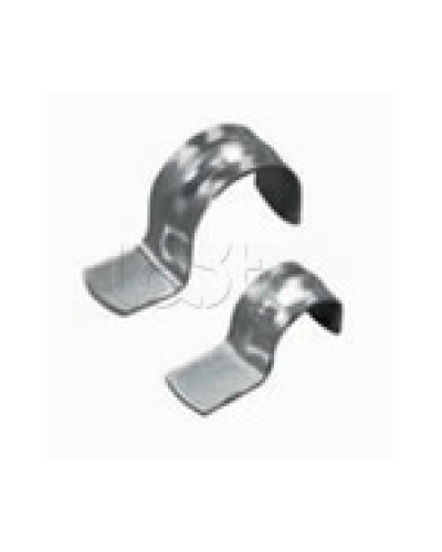Скоба оцинкованная однолапковая без монтажного отверстия, для трубы D63мм (1уп = 50шт) Экопласт (43761) в Сергиевом Посаде Держатели, клипсы, скобы Pintop.ru