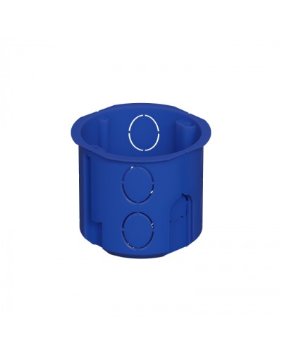 Коробка установочная D68x62мм межцентр. 71мм, IP20, цвет синий Экопласт (44658) в Сергиевом Посаде Распределительные коробки Pintop.ru